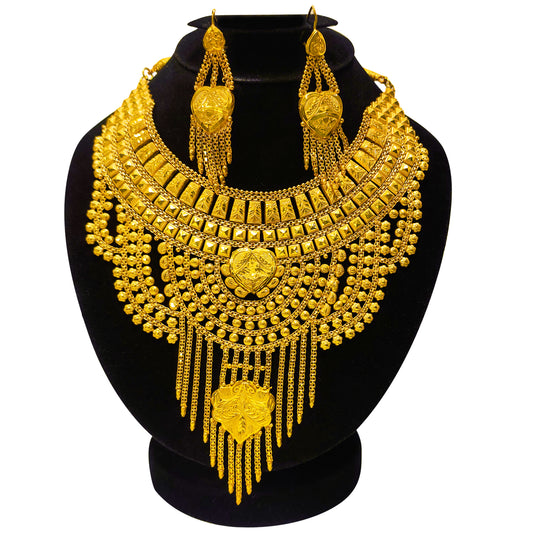 Moden Style Jewellery Set for Women - Gold Plated - Long Lasting Color